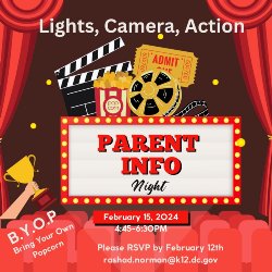 8th Grade Family Night Flyer